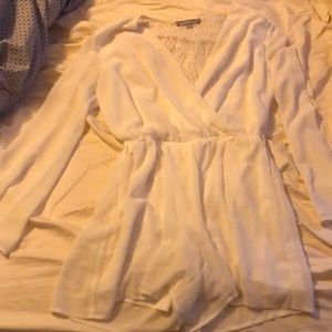 White lace romper